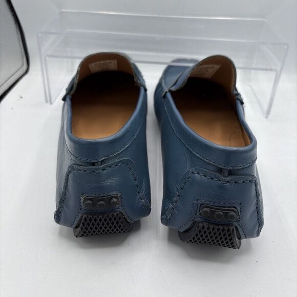 Scandia Woods Mens 13W Blue Leather Mocs Loafers Driving Shoes BOA303 - Picture 6 of 10